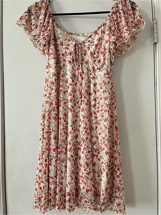 See You Monday Dresses & Skirts - See You Monday Los Angeles Floral Midi Dress Small Puff Sleeve Cottagecore